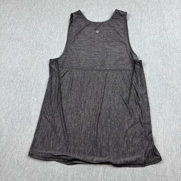 Lululemon Shirt Mens Small Heathered Black Open Air Singlet Athletic Gym Workout - Picture 7 of 8